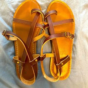Brown sandals